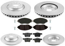 340MM Front & 300MM Rear Coated Rotors & EPS Brake Pads For Tiguan 2018-2024