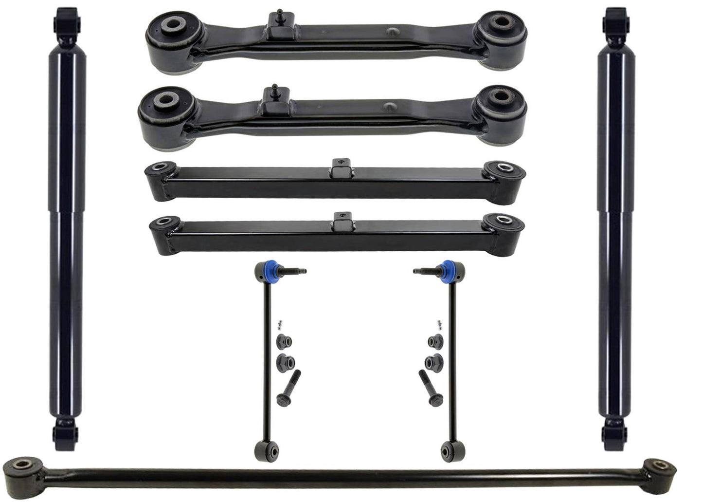 Rear Shocks Track Bar Control Arms & Link For Jeep Gladiator 2020 2021 2023 2025