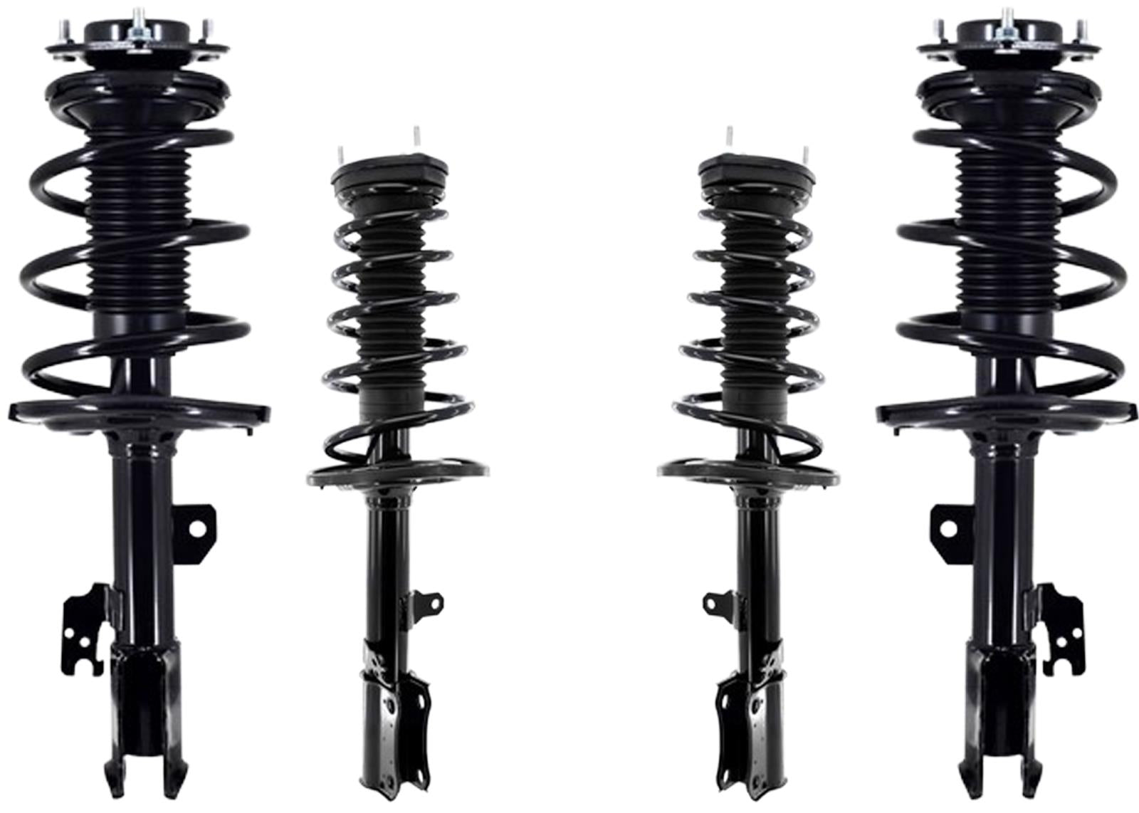 Left Front Spring Strut Front and Rear Left and Right Complete Coil Spring Struts for Toyota ...