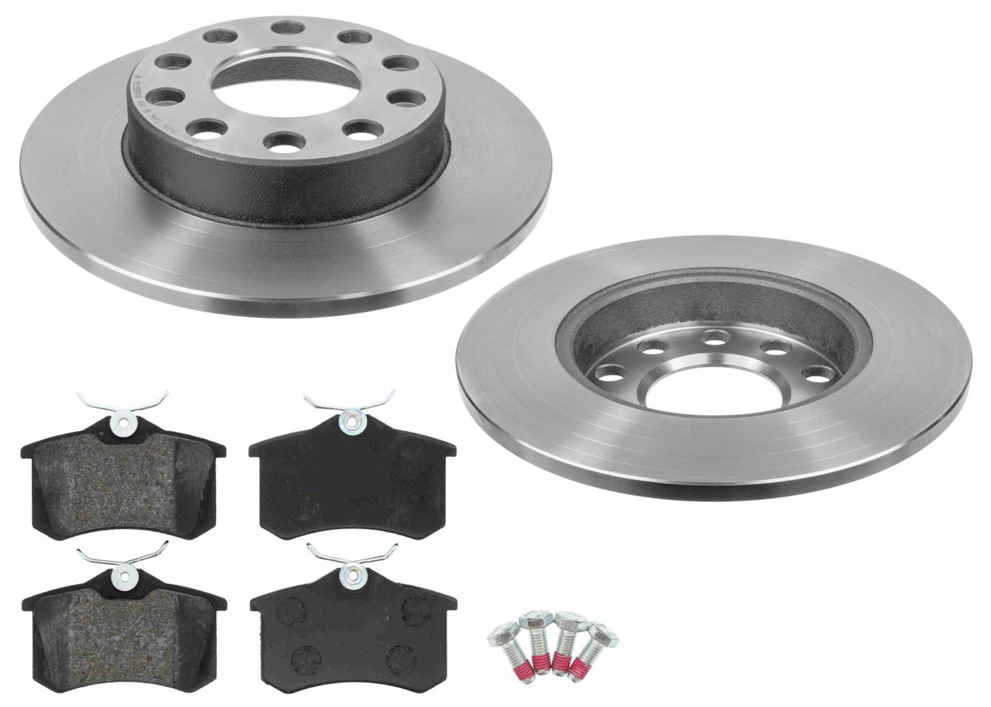 Rear Carbon Coated Brake Rotors & EPS Brake Pads For A4 02-06 W 288 Front Rotor