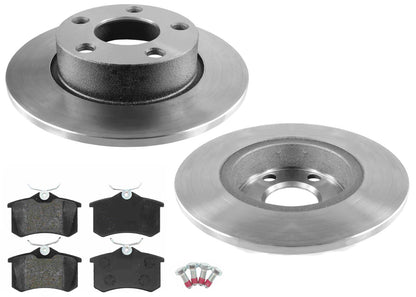 Rear Coated Brake Rotors & EPS Brake Pads For A6 Quattro 98-04 W 312 Frnt Rotor