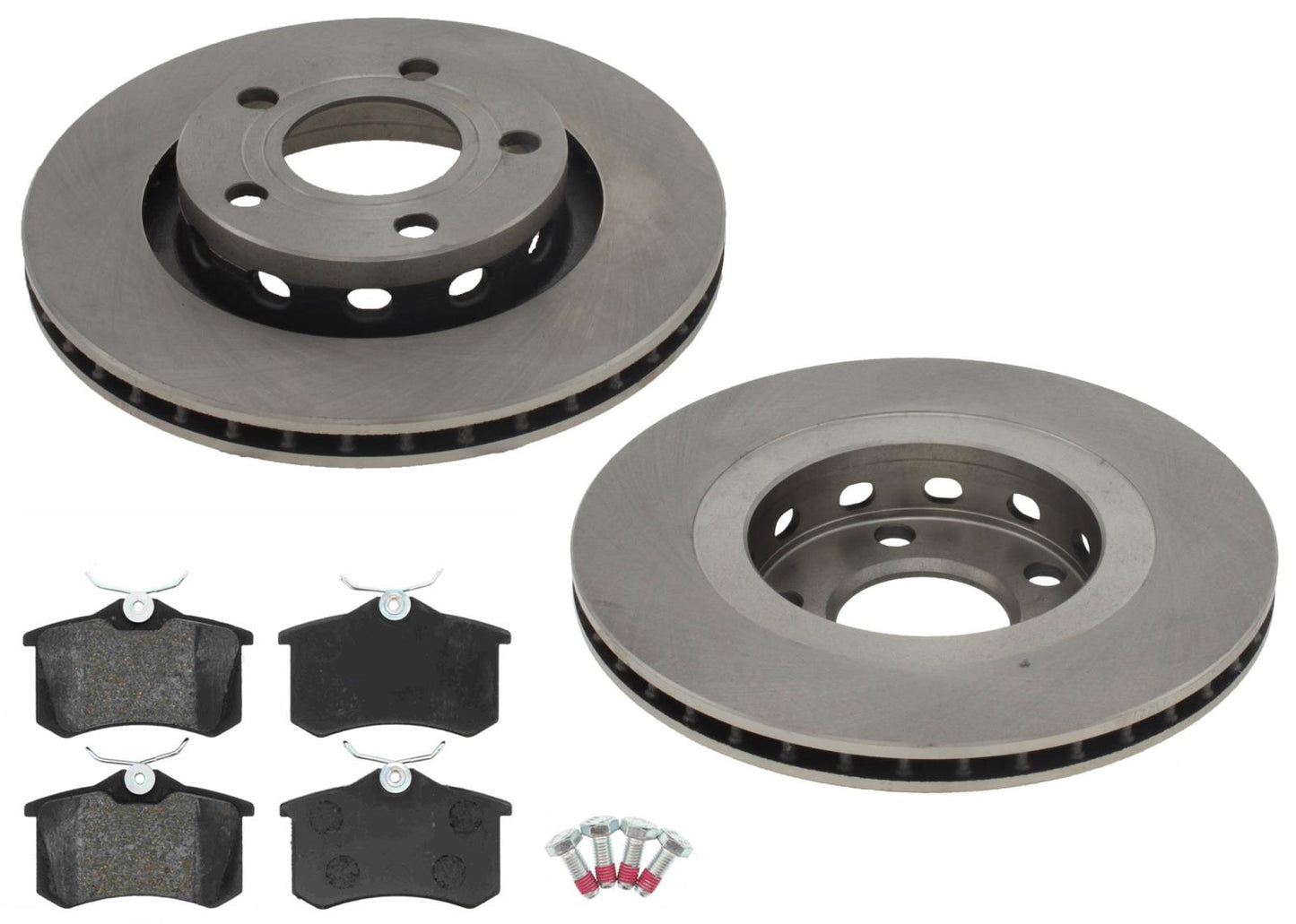 Rear Brake Rotors & EPS Brake Pads For Audi S6 2002 2003 / A6 Quattro V8 00-04