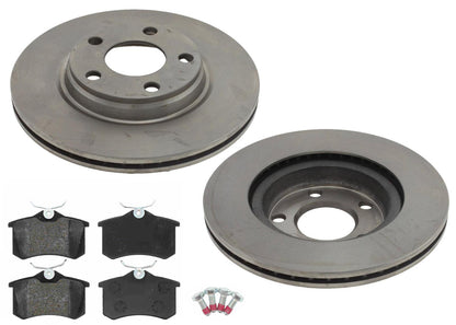 Rear Brake Rotors & EPS Brake Pads For Audi S8 2001 2002 2003