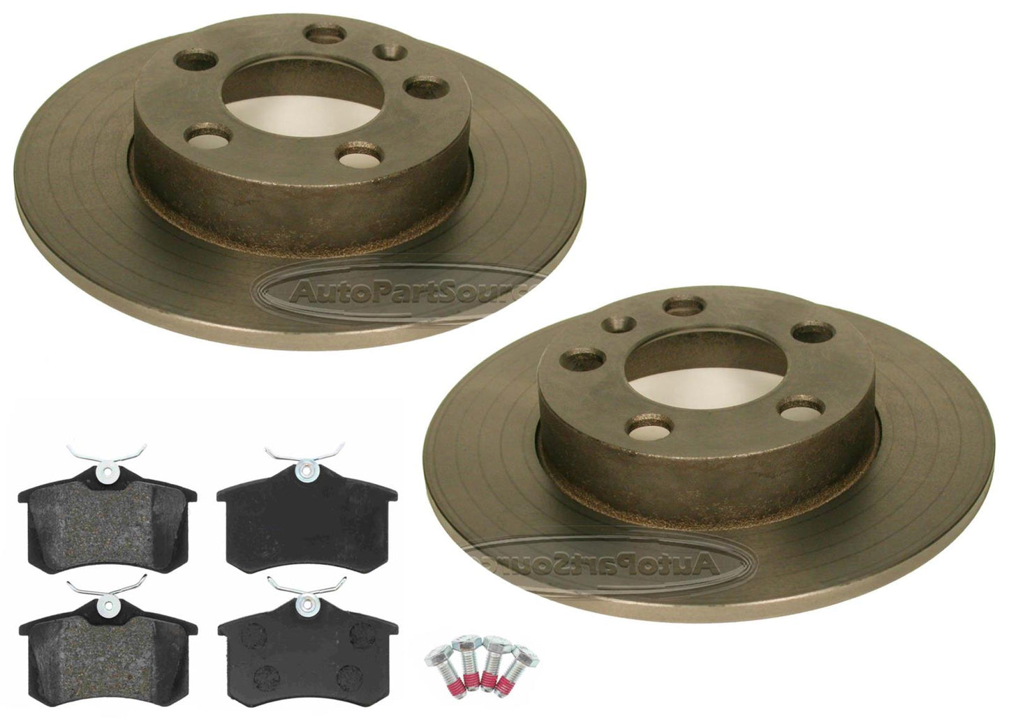 Rear Carbon Brake Rotors & EPS Brake Pads For Audi TT 2000 2002 2003  2004 2006
