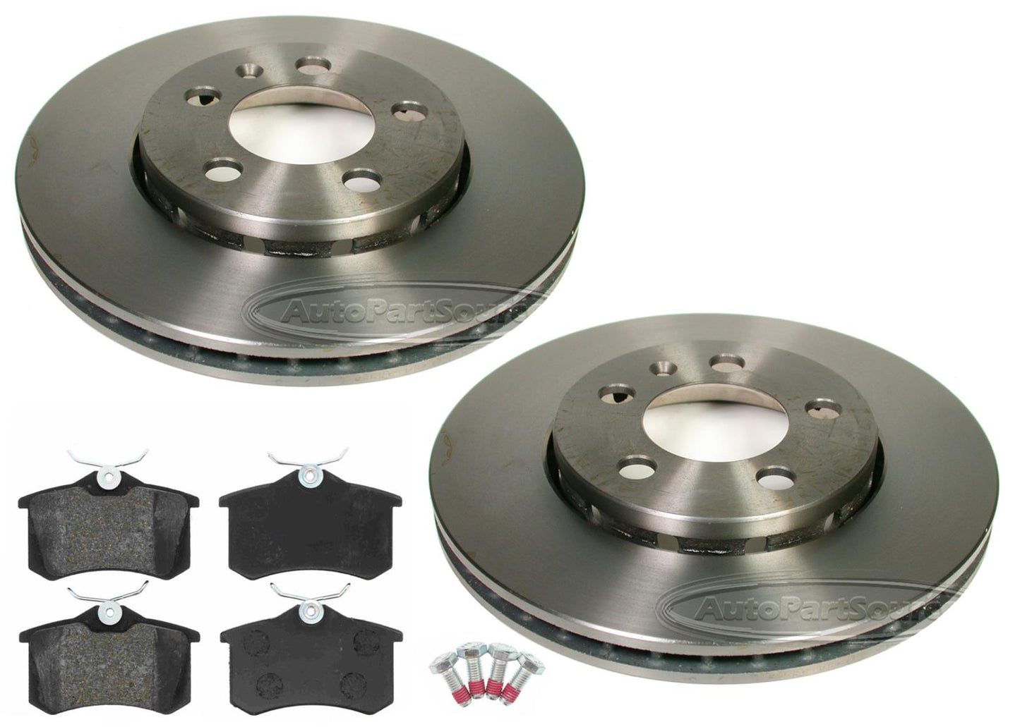 Rear Brake Rotors & EPS Brake Pads For Audi TT Quattro 2000 2002 2003 2004 2006