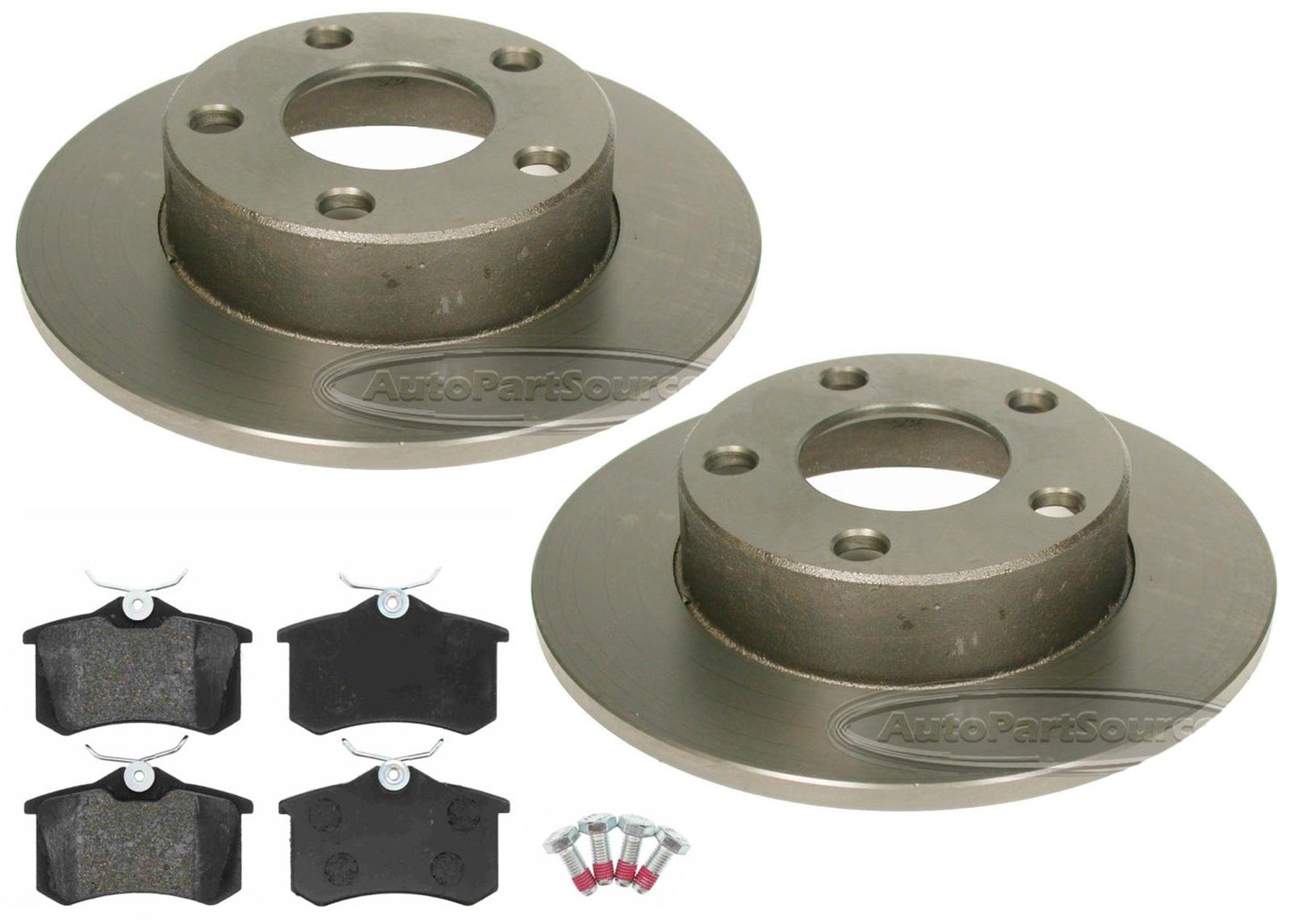 Rear Brake Rotors & EPS Brake Pads For Passat 1999 2000 2005 All Wheel Drive