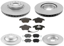 Front & Rear GEO Coated Rotors & EPS Brake Pads For Audi Q3 Quattro 2016-2018 - Photo 1