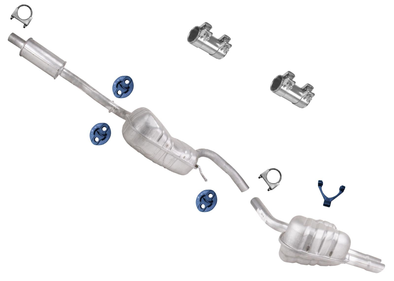 Exhaust System Resonator Muffler for Volkswagen Jetta 2011 2012 2013 2.5L Sedan