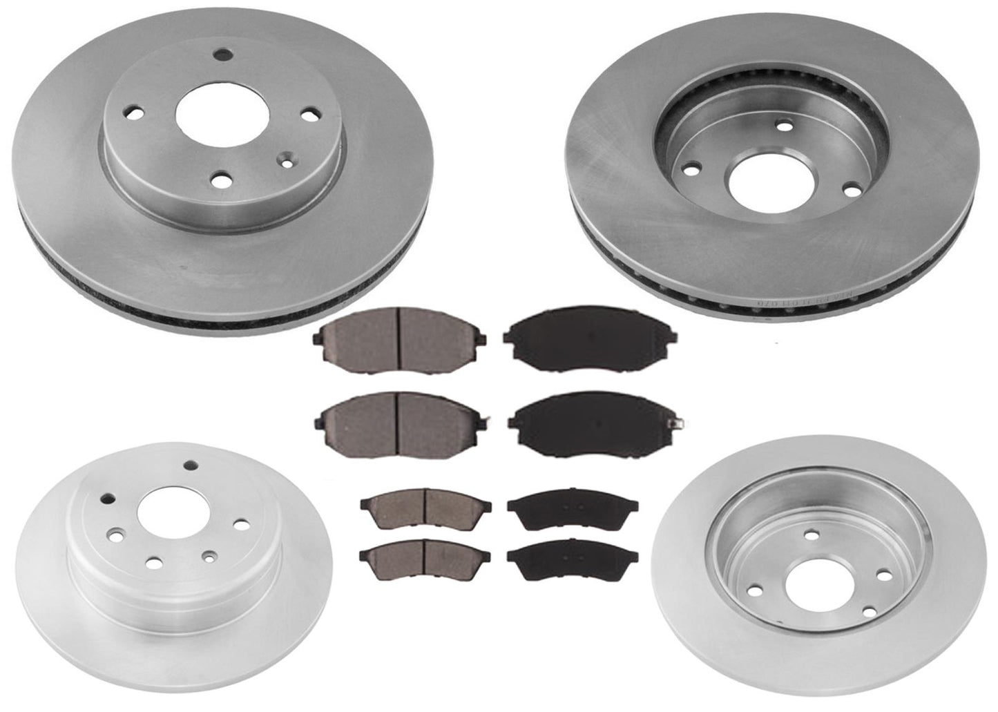 Front & Rear Disc Brake Rotors & Brake Pads For Suzuki Verona 2004 2005 2006