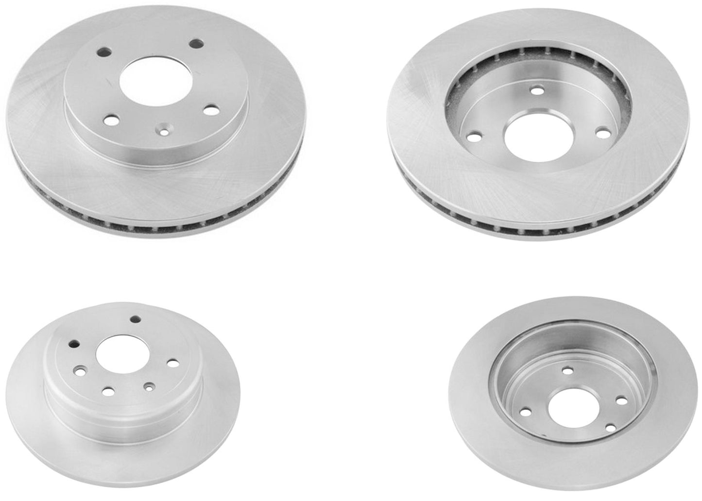 Upgraded Front & Rear Disc Brake Rotors & Brake Pads For Suzuki Reno 2007 2008