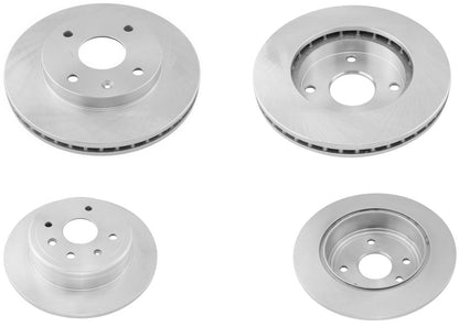 Upgraded Front & Rear Disc Brake Rotors & Brake Pads For Suzuki Reno 2007 2008