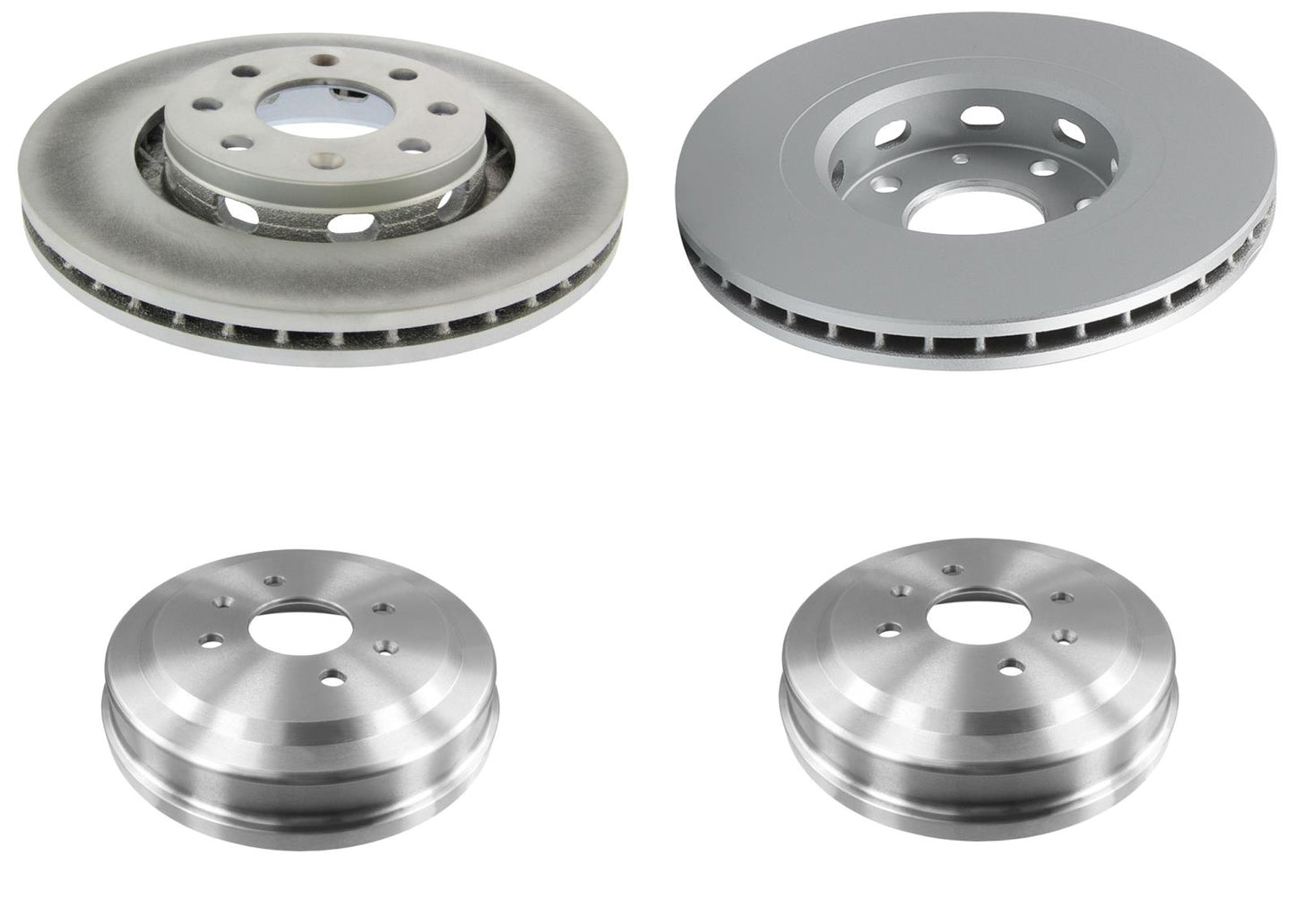 Improved Coated Disc Brake Rotors & Pads for Chevrolet Aveo Aveo5 2004 2009 2013