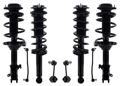 Front & Rear Complete Strut W/ Coil Springs & Links For Outback 3.6L 2015-2017