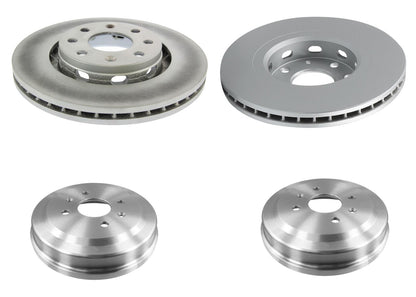 Improved Coated Brake Rotors & Disc Brake Pad for Chevrolet Aveo Aveo5 2004-2013