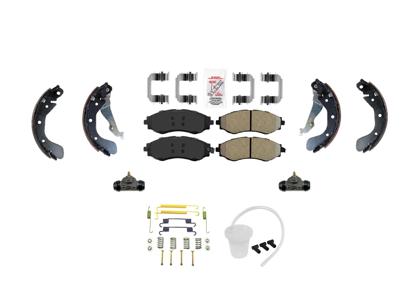 Improved Coated Brake Rotors & Disc Brake Pad for Chevrolet Aveo Aveo5 2004-2013