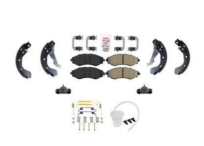 Improved Coated Brake Rotors & Disc Brake Pad for Chevrolet Aveo Aveo5 2004-2013
