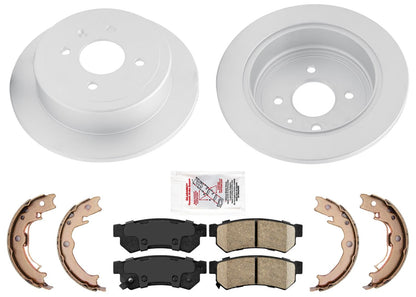 Rear Improved Coated Brake Rotors & Brake Pads for Chevrolet Spark EV 2014-2016