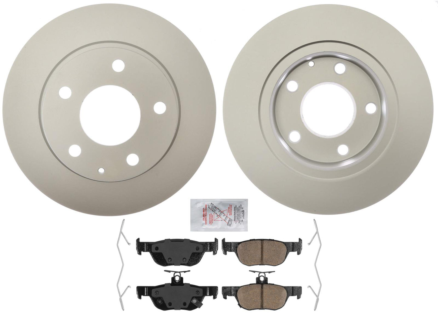 Rear 265MM Coated Disc Brake Rotors Brake Pads for Mazda 3 2019 2020 2021 2025
