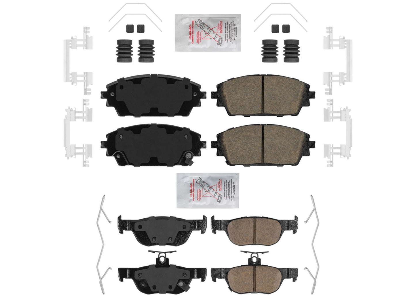AME Front and Rear Ceramic Disc Brake Pads for Mazda 3 2019 2021 2022 2023 2025