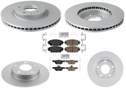 Front & Rear Coated Disc Brake Rotors & Pads for Mazda CX-30 2020 2021 2022 2025