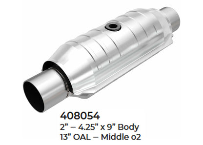 New York CARB Approved Universal Catalytic Converter 2.00" x 13.0 OAL 4.250" OD