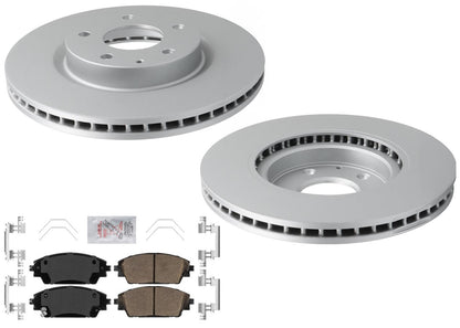 Front Coated Disc Brake Rotors & Pads for Mazda CX-30 2020 2021 2022 2023 2025