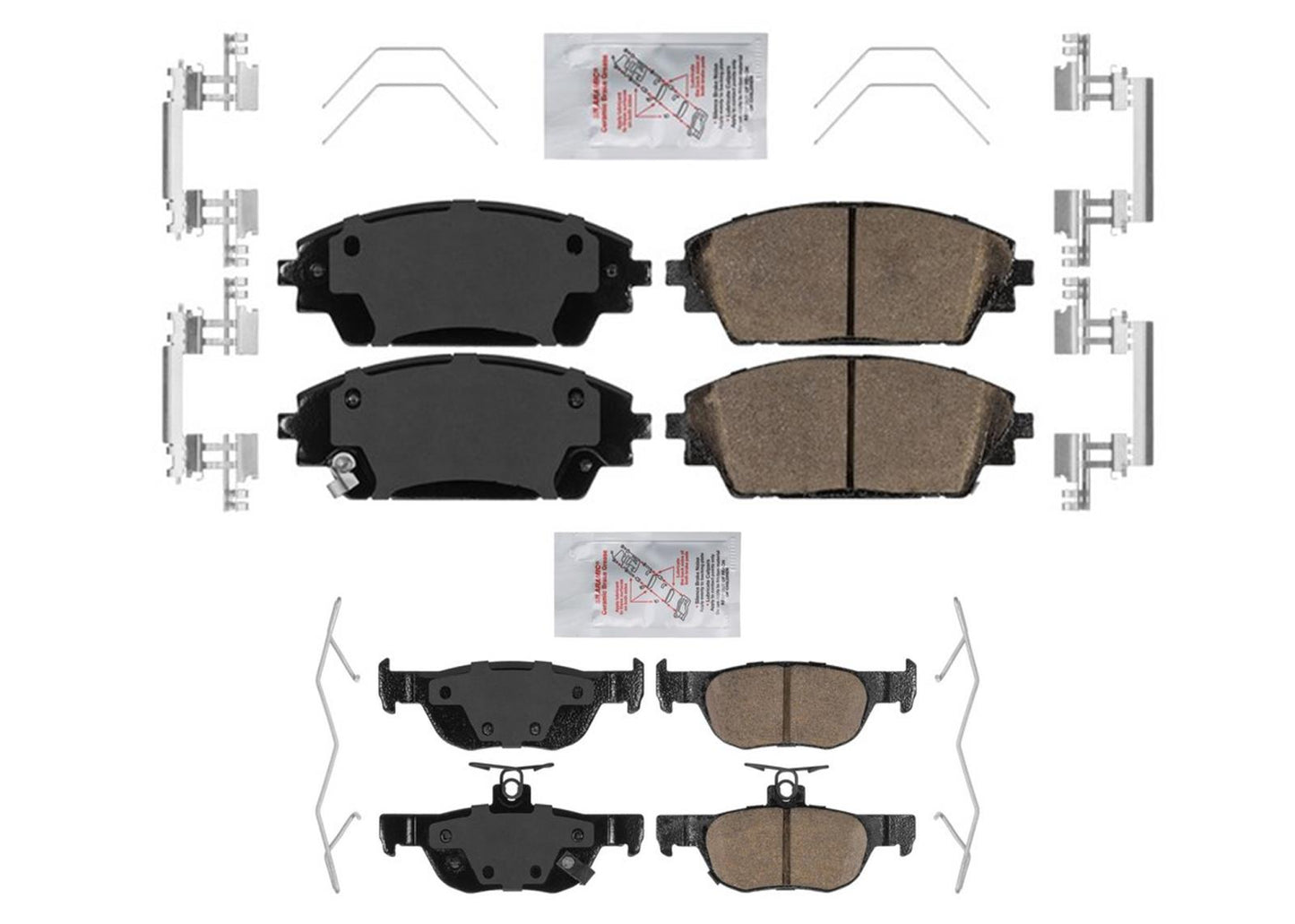 AME Front and Rear Ceramic Disc Brake Pads for Mazda CX30 CX-30 2020 2021 2025