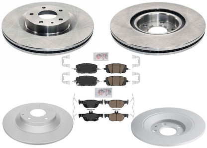 Front & Rear Coated Disc Brake Rotors & Pads for Mazda MX30EV MX-30 EV 2022 2023