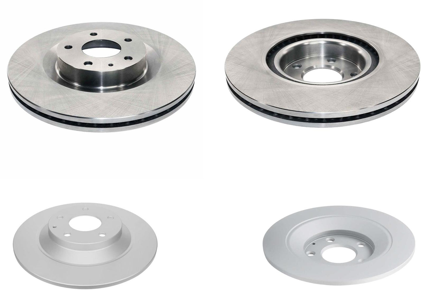 Front & Rear Coated Disc Brake Rotors & Pads for Mazda MX30EV MX-30 EV 2022 2023