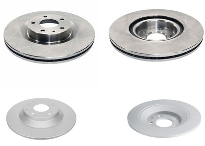 Front & Rear Coated Disc Brake Rotors & Pads for Mazda MX30EV MX-30 EV 2022 2023
