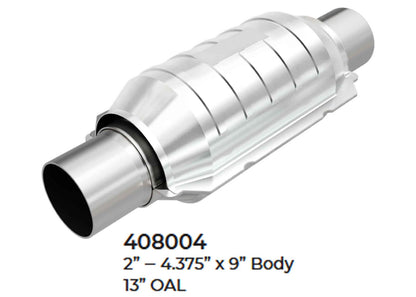 New York CARB Approved Universal Catalytic Converter 2.00" x 13.0 OAL 4.375" OD