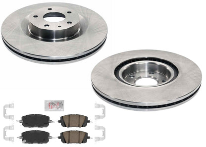 Front Coated Disc Brake Rotors & Brake Pads for Mazda MX30EV MX-30 EV 2022 2023