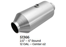 Universal Catalytic Converter EPA Approved 2.50" x 12.0 OAL 5.00" OD Made in USA