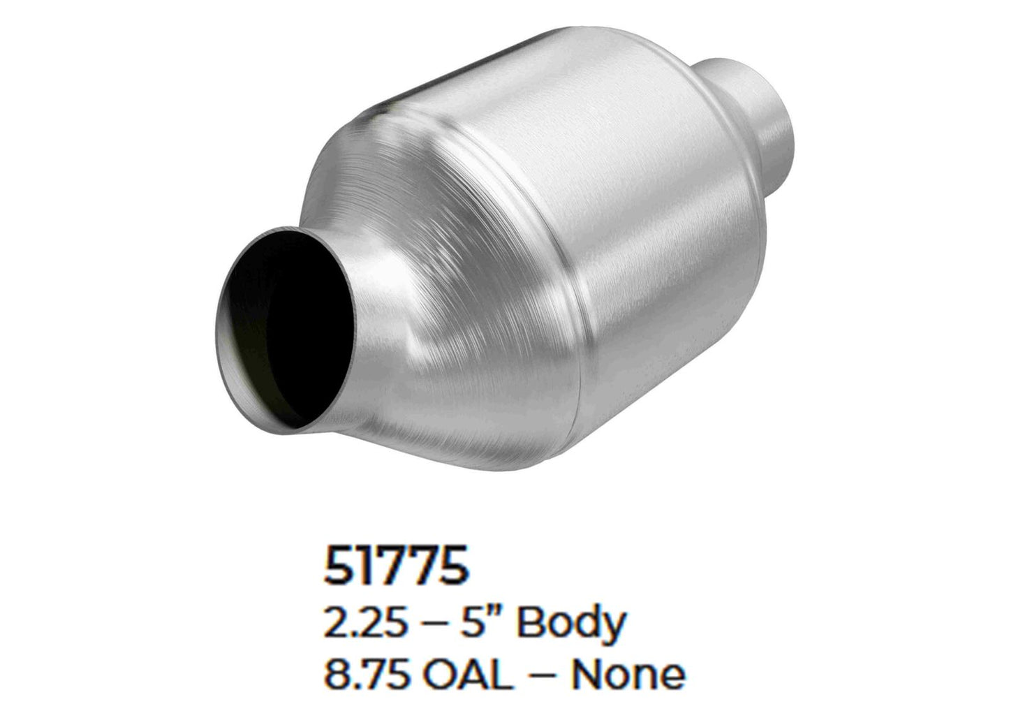 Universal Catalytic Converter EPA Approved 2.25" x 8.75 OAL 5.00" OD Made in USA