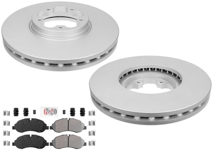 Front Coated Disc Brake Rotors & Pads for Ford Transit Van 150 250 350 2015-2019
