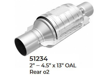 Universal Catalytic Converter EPA Approved 2.00" x 13.0 OAL 4.50" OD Made in USA