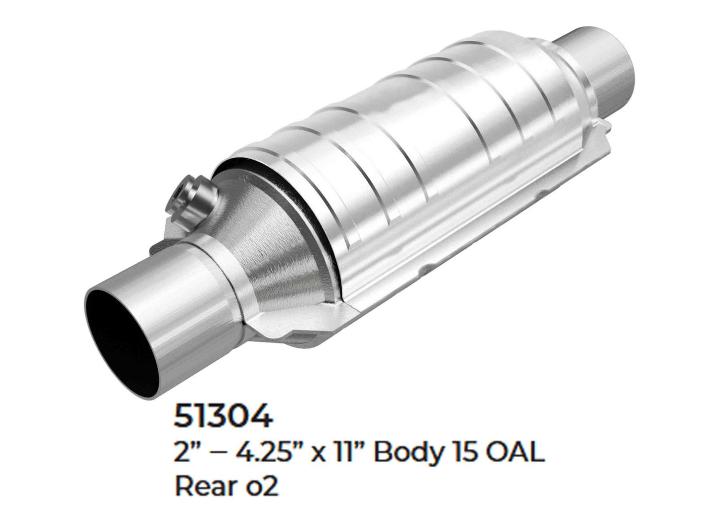 Universal Catalytic Converter EPA Approved 2.00" x 15.0 OAL 4.25" OD Made in USA