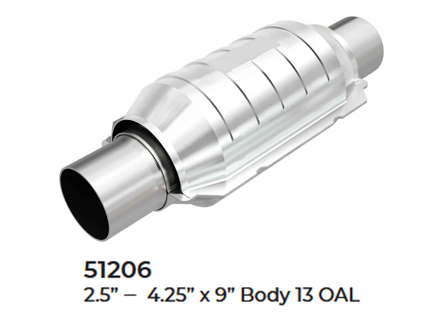 Universal Catalytic Converter EPA Approved 2.50" x 13.0 OAL 4.25" OD Made in USA