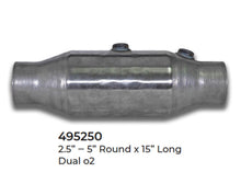 2 Universal Catalytic Converter EPA Approved 2.50" x 15.0 OAL 5" OD Made in USA