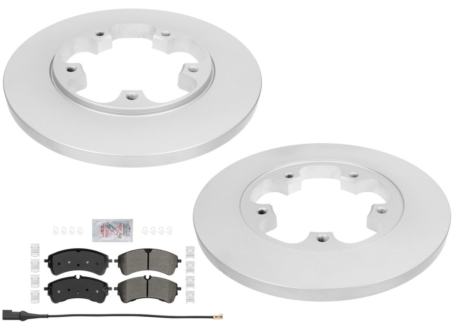 Rear Coated Disc Brake Rotors & Pads for Ford Transit Van 150 250 350 2020-2025