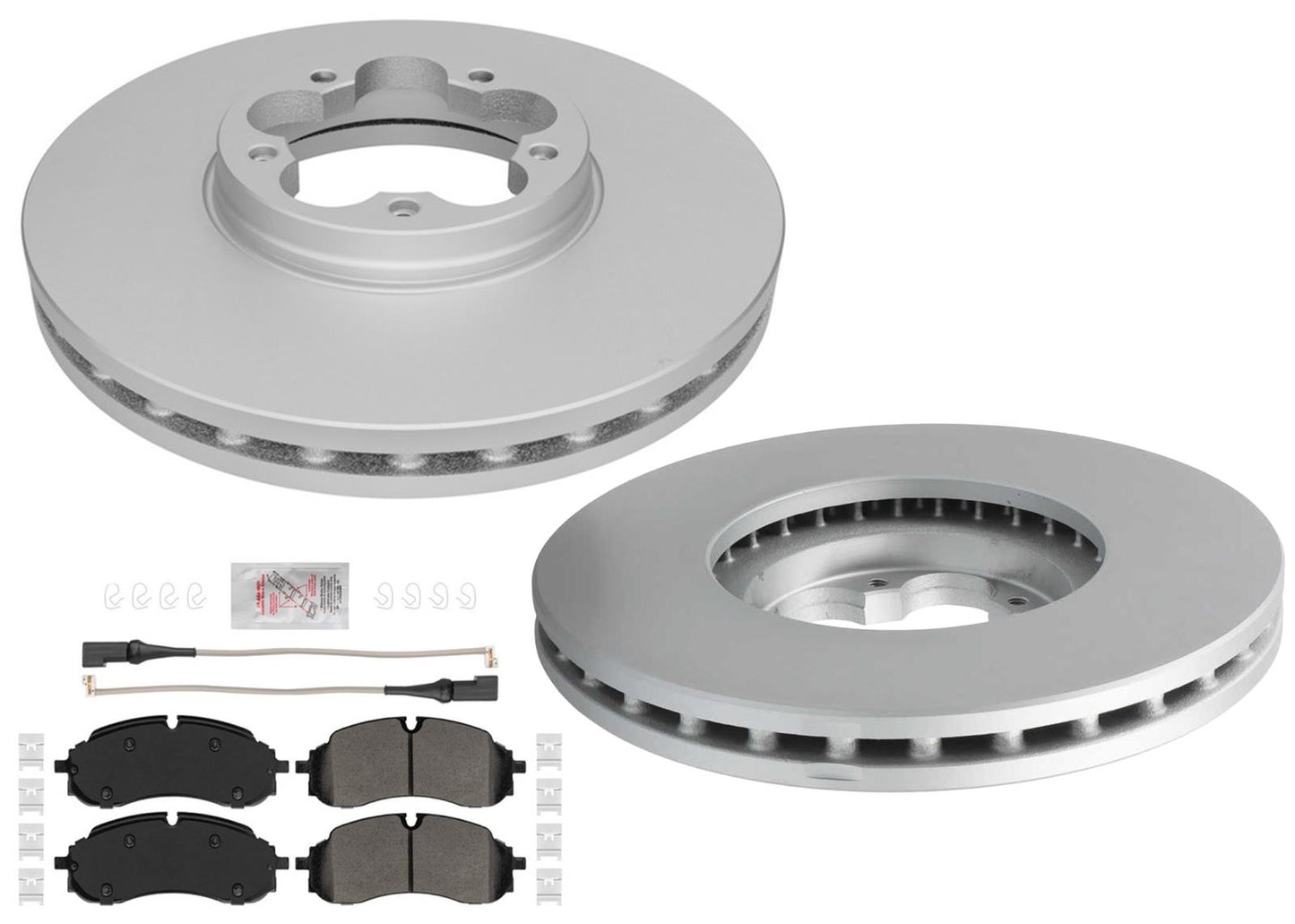 Front Coated Disc Brake Rotors & Pads for Ford Transit Van 150 250 350 2022-2025