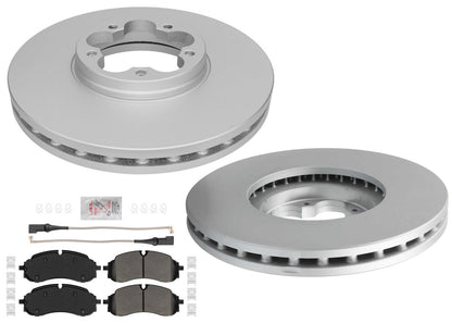 Front Coated Disc Brake Rotors & Pads for Ford Transit Van 150 250 350 2022-2025