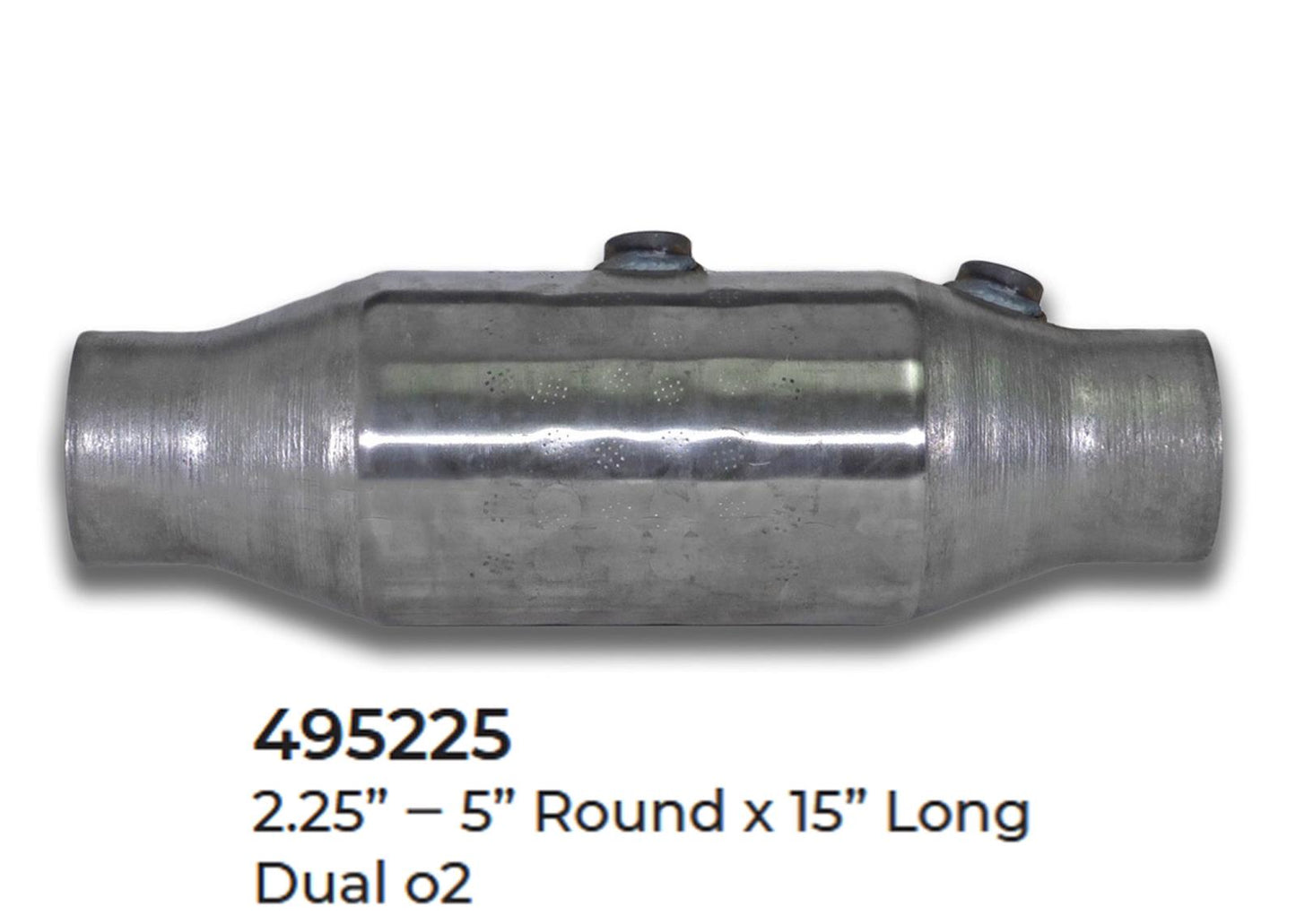 2 Universal Catalytic Converter EPA Approved 2.25" x 15.0 OAL 5" OD Made in USA