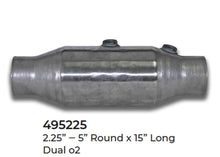 2 Universal Catalytic Converter EPA Approved 2.25" x 15.0 OAL 5" OD Made in USA