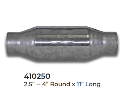 Universal Catalytic Converter EPA Approved 2.50" x 11.0 OAL 4" OD Made in USA