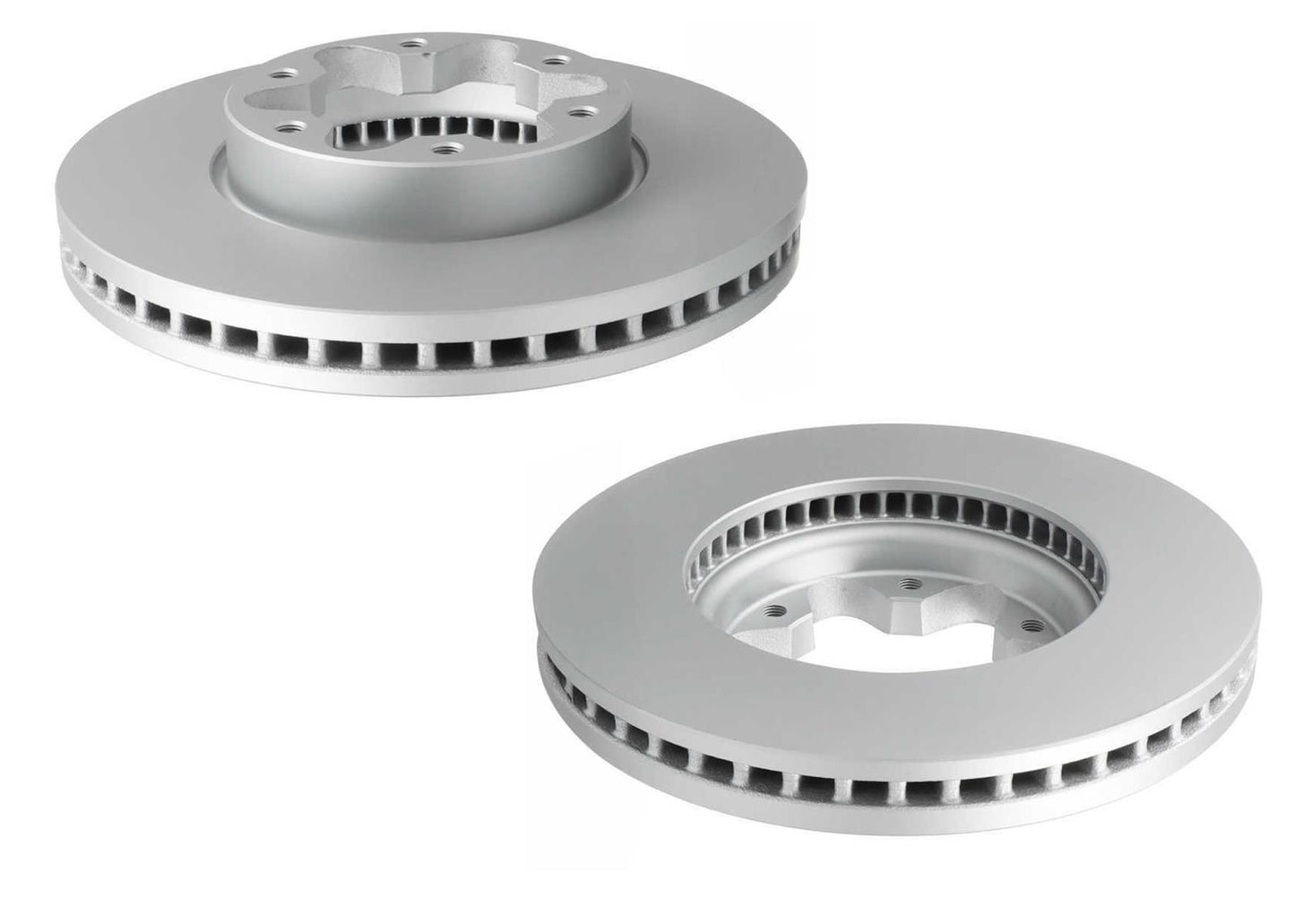 Front Coated Disc Brake Rotors & Pads for Ford Transit Van 150 250 2020-2025 AWD