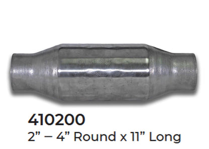 Universal Catalytic Converter EPA Approved 2.00" x 11.0 OAL 4" OD Made in USA