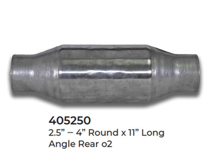 Universal Catalytic Converter EPA Approved 2.50" x 11.0 OAL 4" OD Made in USA