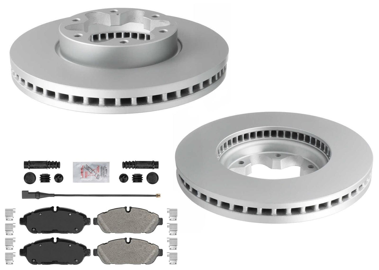 Front Disc Brake Rotors & Pads for Ford Transit Van 350HD Single Rr Wheel 20-25