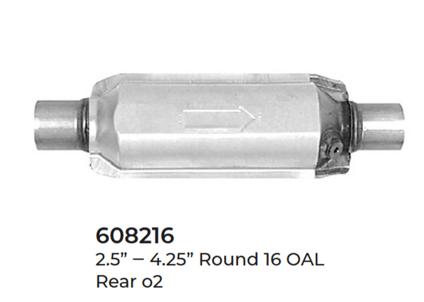 2 Universal Catalytic Converter EPA Approved 2.50" x 16.0 OAL 4.25" OD Made USA